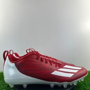 Adidas Adizero Spark Men Size 13 Red White Football Cleats GV9086 NEW